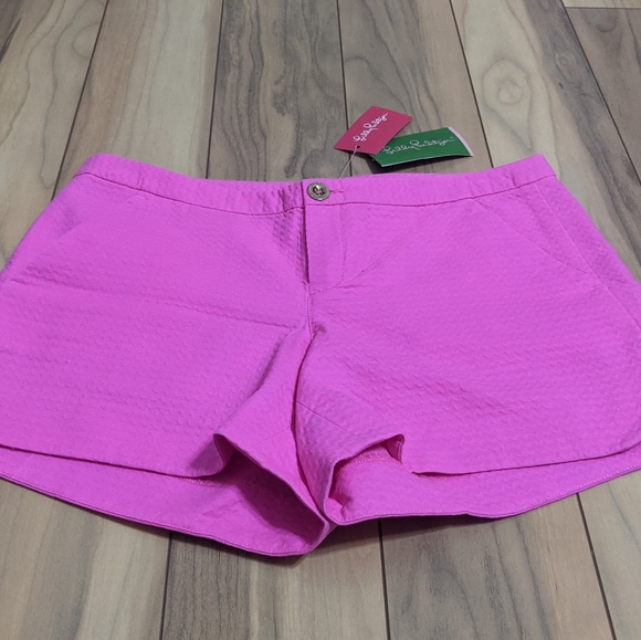 NWT! Lilly Pulitzer Adie Shorts In Magenta Size 2 - Picture 3 of 13